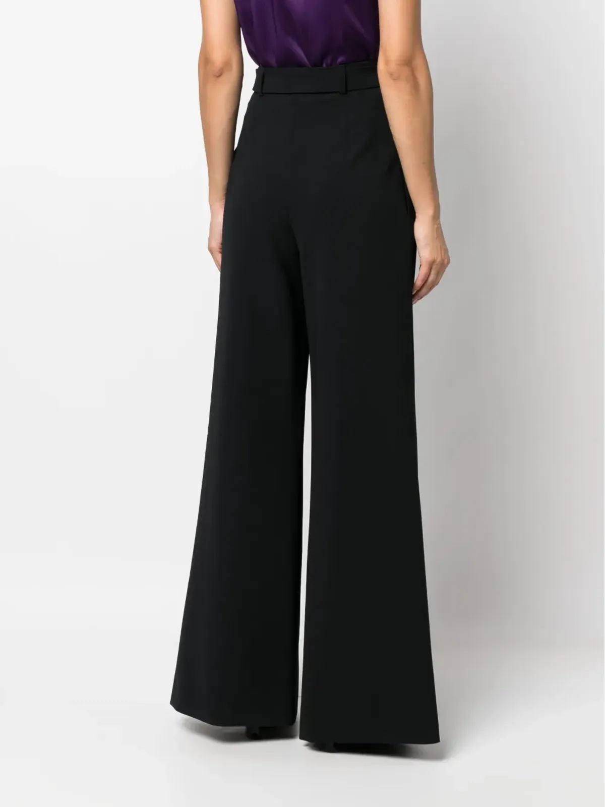 Alberta Ferretti ワイドレッグベルトパンツ - 画像4