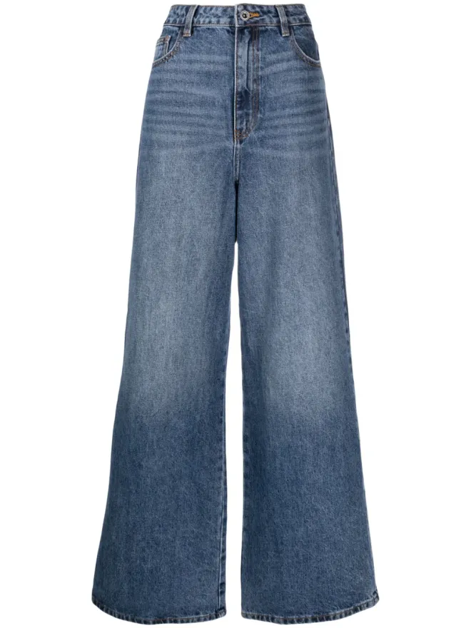 self-portrait Self-Portrait ワイドレッグジーンズの商品画像