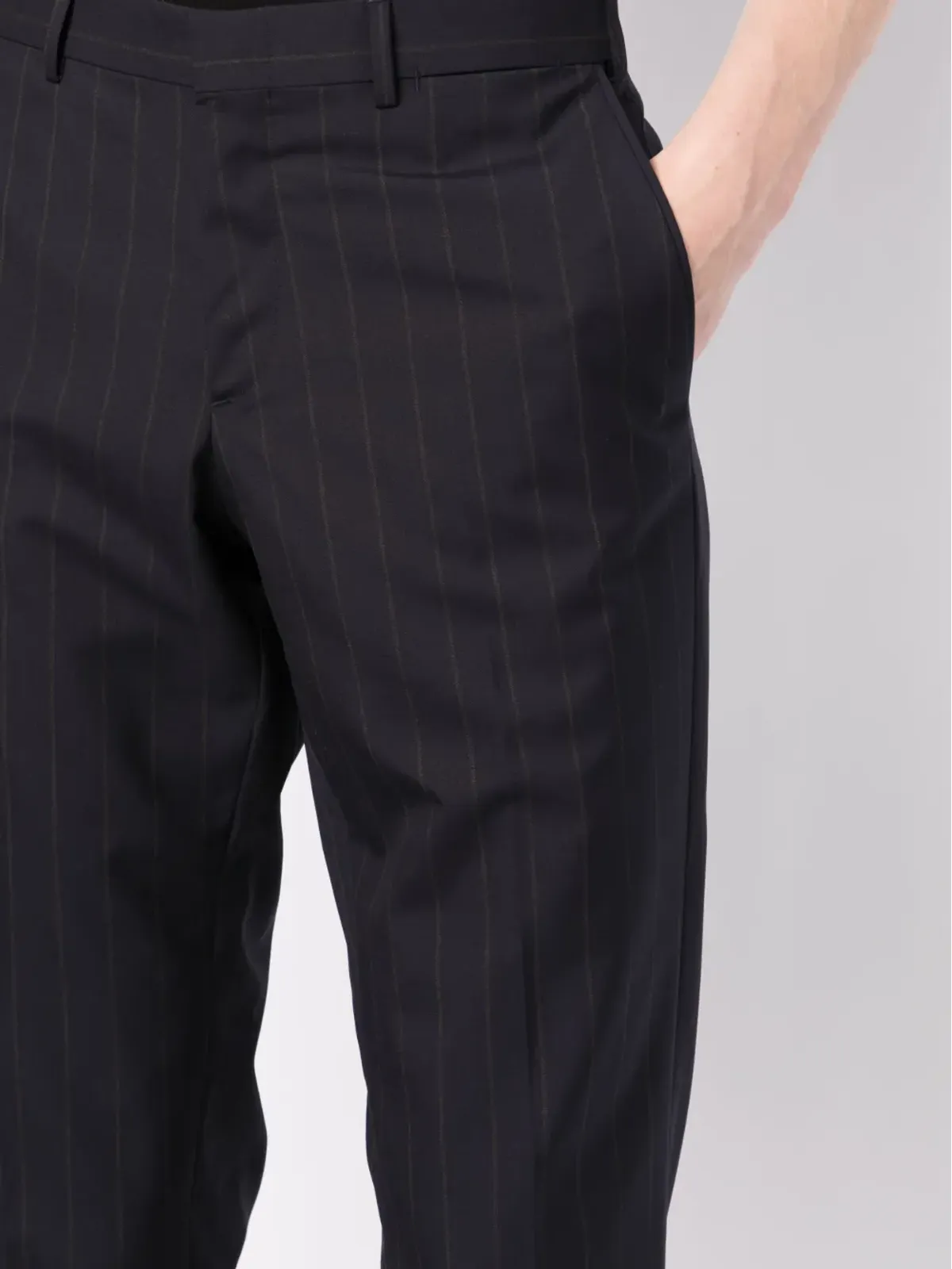 Brioni ストライプ柄ストレートレッグパンツ - 画像5