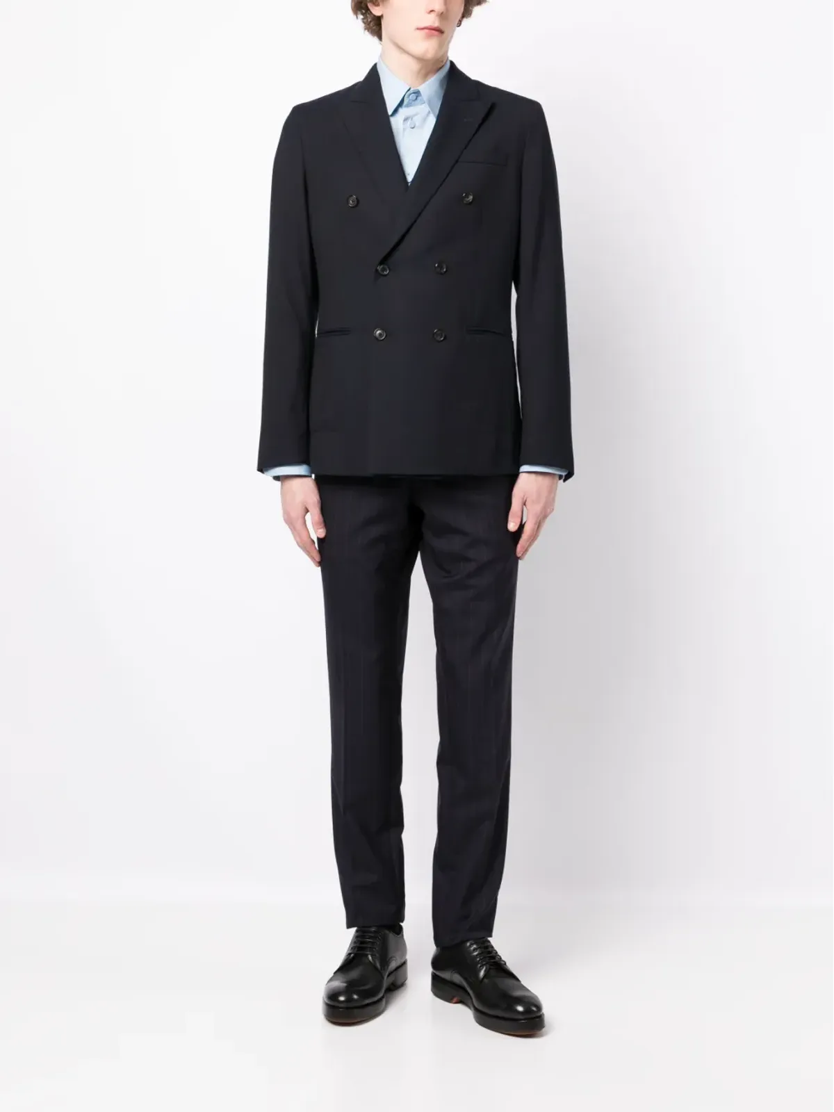 Brioni ストライプ柄ストレートレッグパンツ - 画像2
