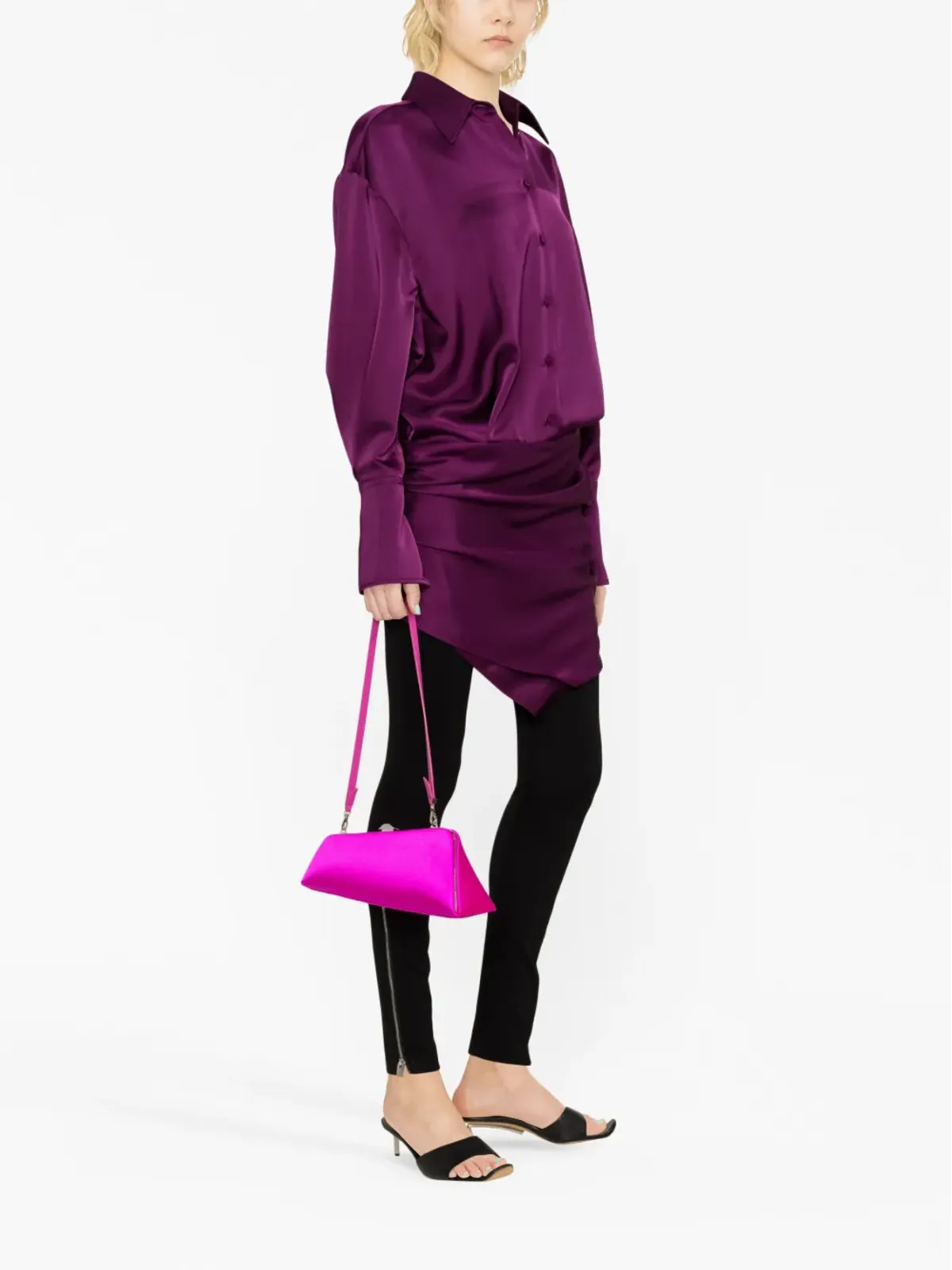 The Attico Long Night shoulder bag - Pink - 画像2