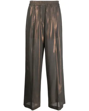 Brunello Cucinelli メタリック ワイドレッグパンツ - サムネイル1