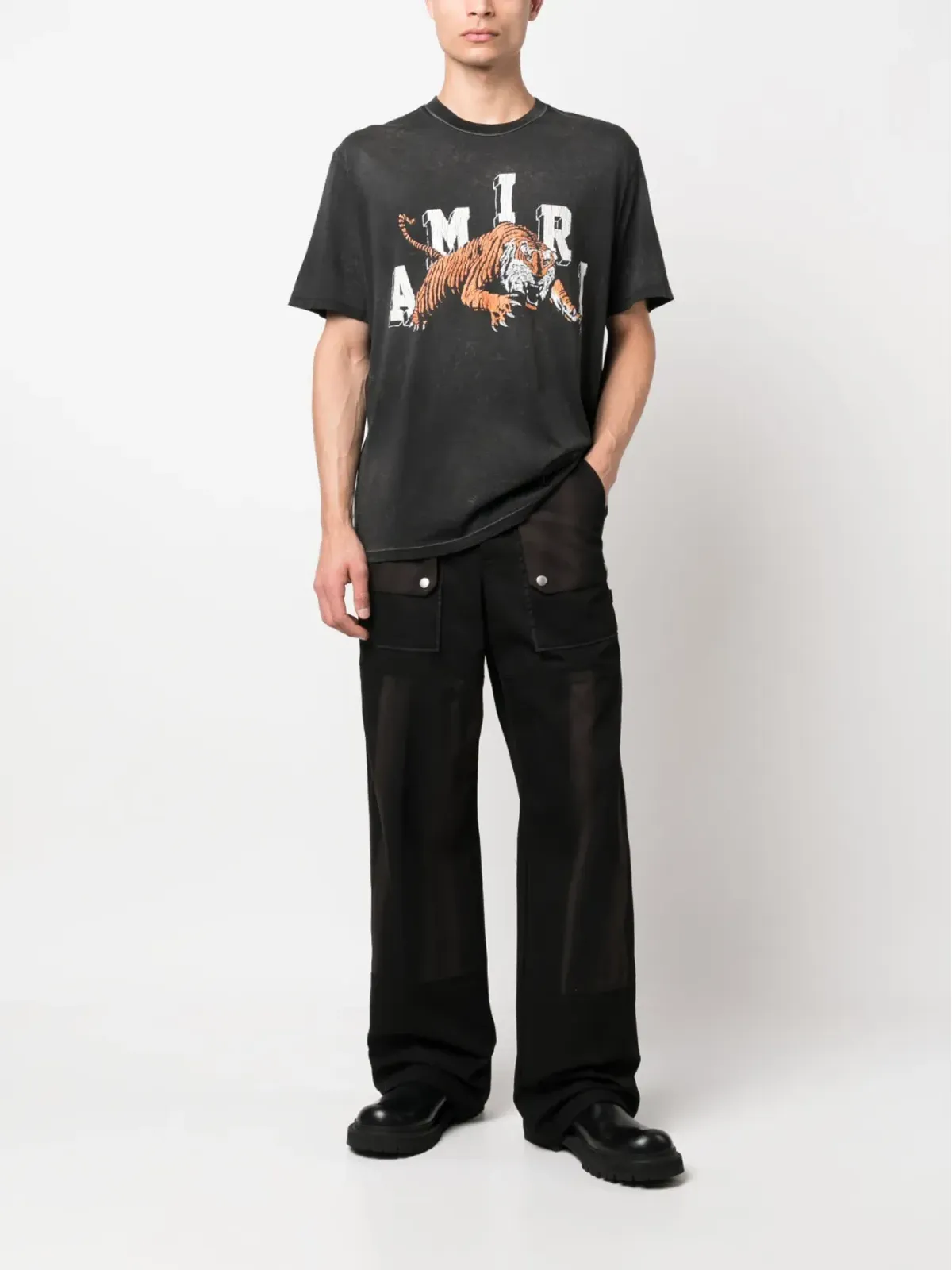 AMIRI タイガーグラフィック Tシャツ - 画像2