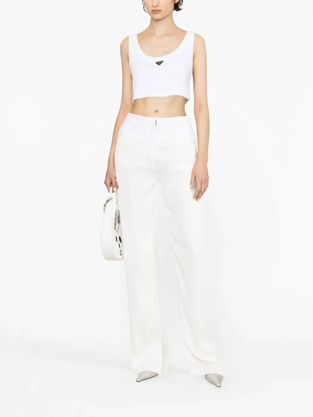 Givenchy パッチワークディテール ハイウエストパンツ - 画像2
