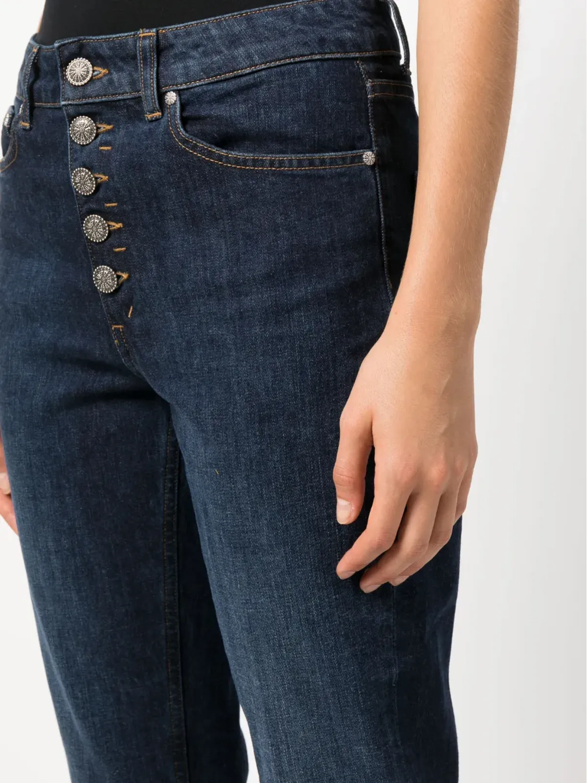 DONDUP ハイウエスト クロップドジーンズ - 画像5