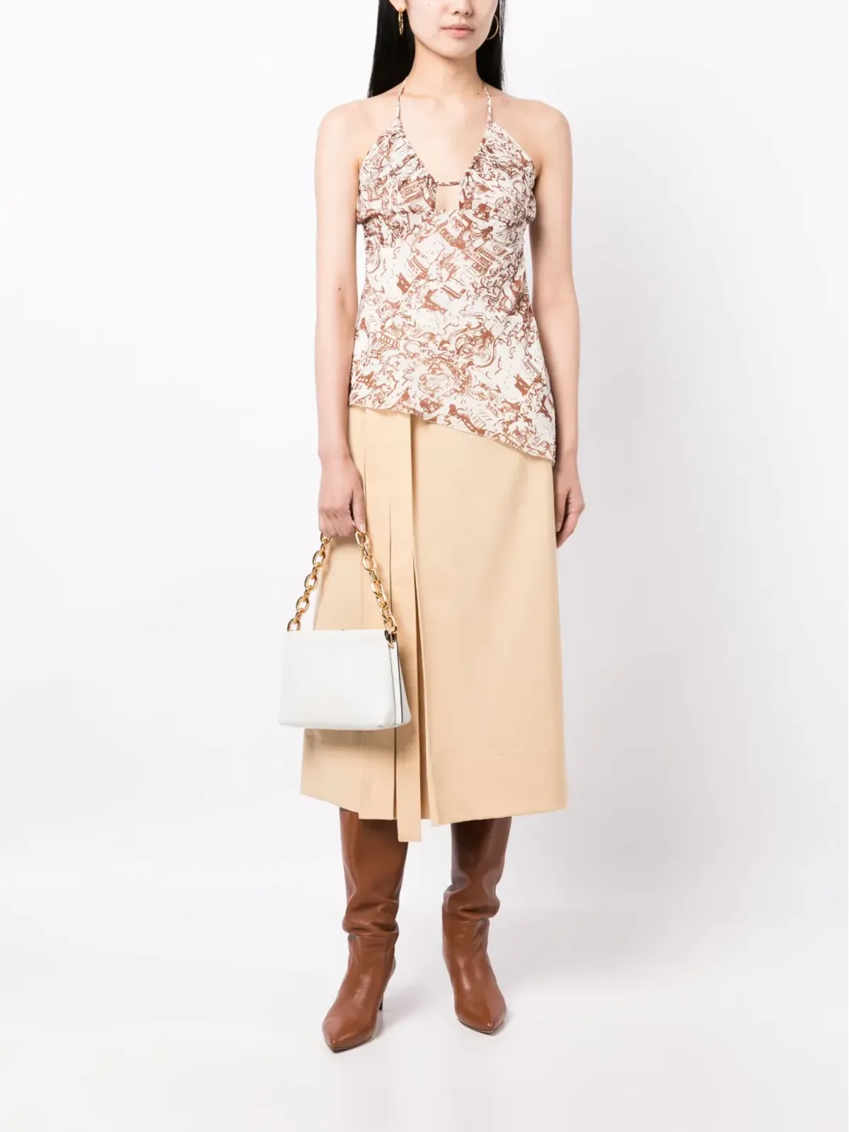 Rejina Pyo Mei Renaissance-print halterneck top - 画像2