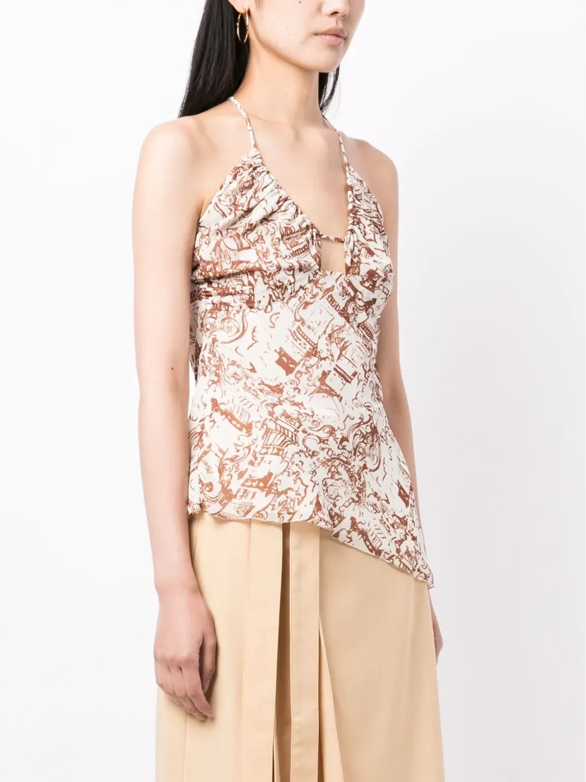 Rejina Pyo Mei Renaissance-print halterneck top - 画像3