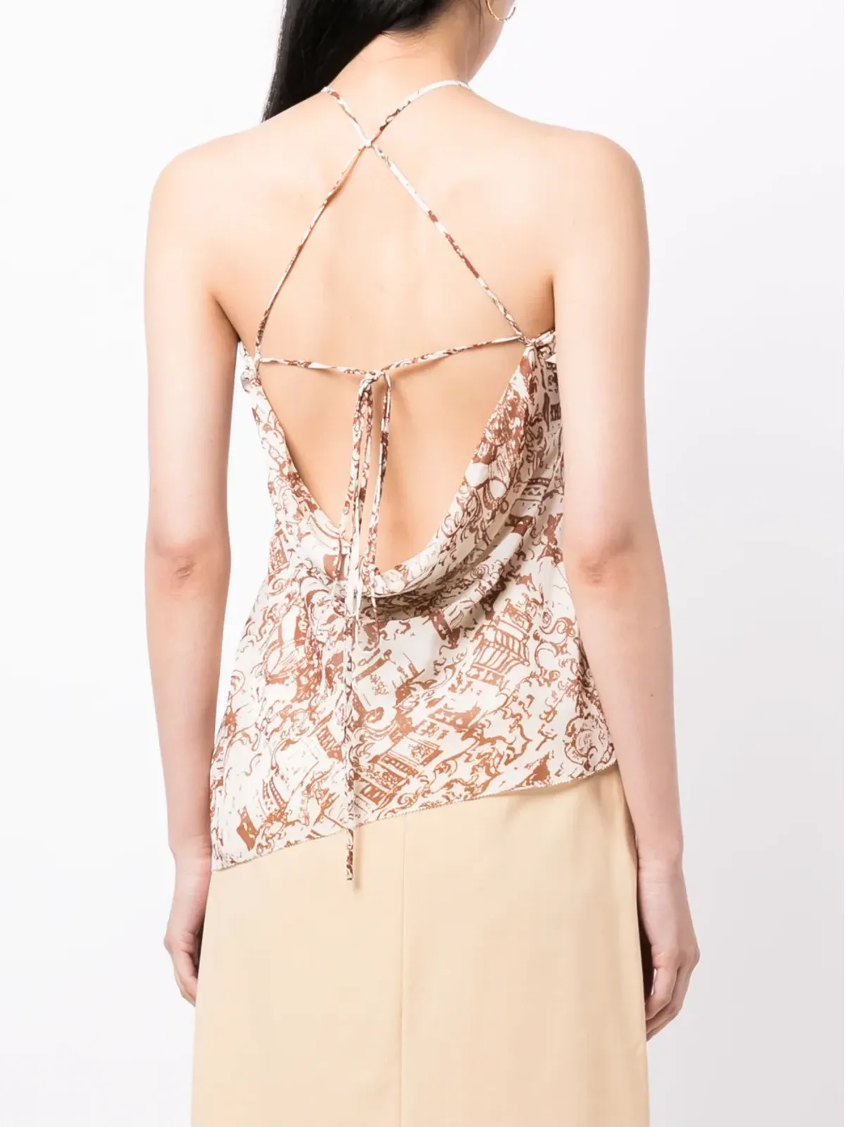 Rejina Pyo Mei Renaissance-print halterneck top - 画像4