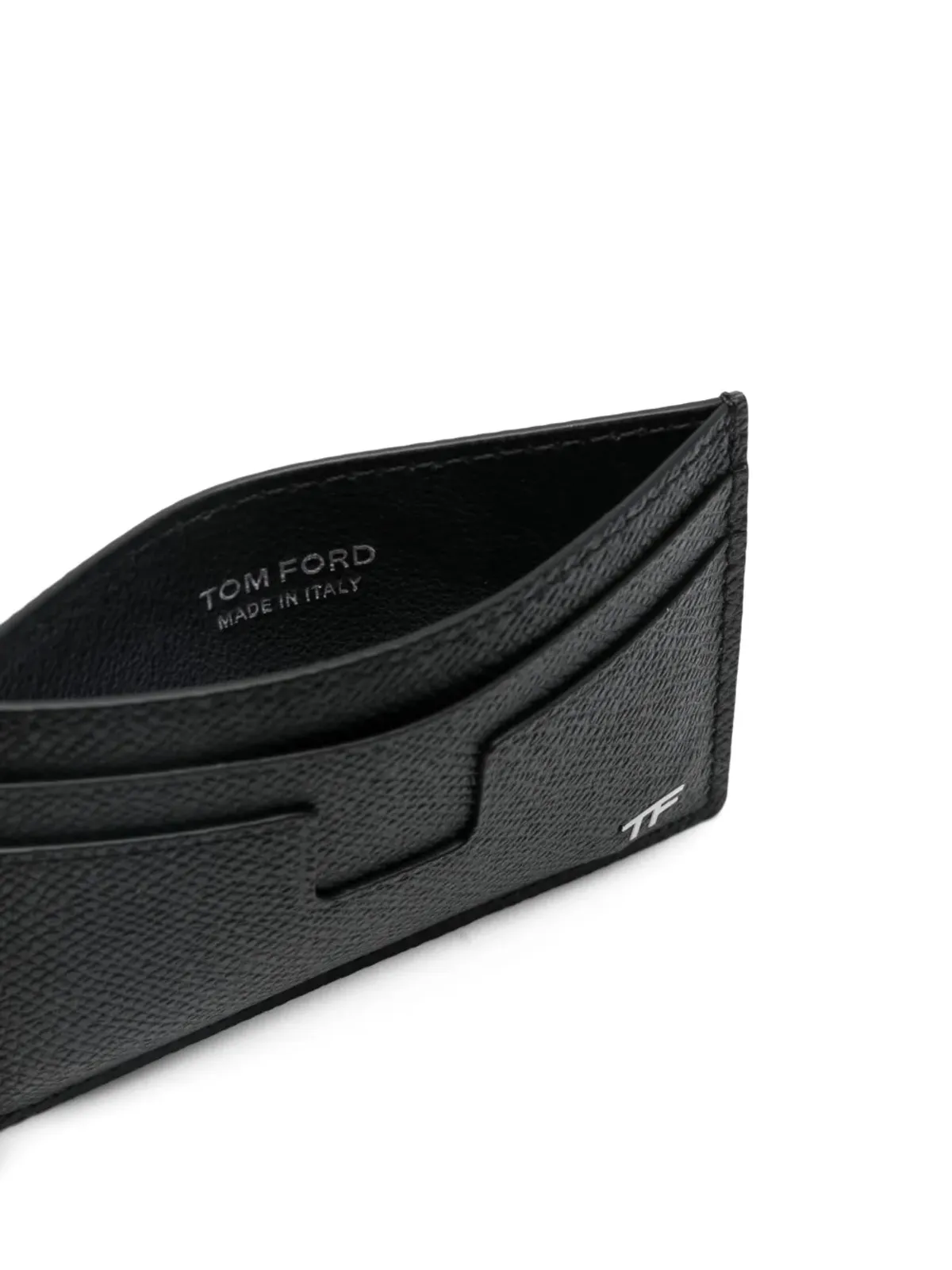 TOM FORD ロゴプレート レザー カードホルダー - 画像3