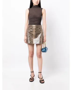Rejina Pyo Elodie snakeskin-effect skirt - サムネイル2