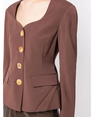 Rejina Pyo Perrin single-breasted blazer - Brown - サムネイル5