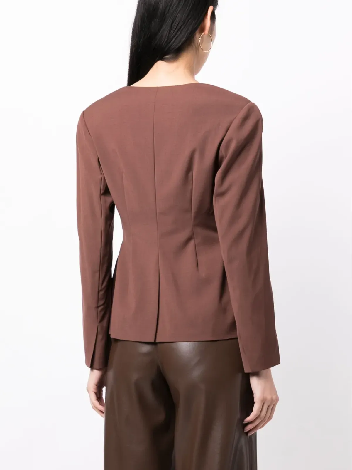 Rejina Pyo Perrin single-breasted blazer - Brown - 画像4