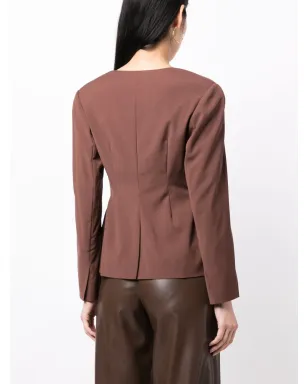 Rejina Pyo Perrin single-breasted blazer - Brown - サムネイル4