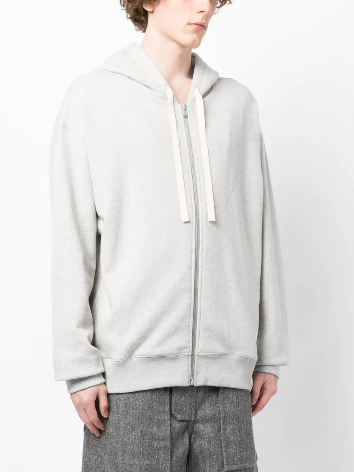 Jil Sander ロゴパッチ コットン カーディガン - 画像3
