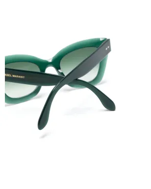 Isabel Marant Eyewear 猫眼フレーム サングラス - グリーン - サムネイル3