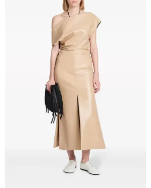 Proenza Schouler ロサ オフショルダーレザードレス - サムネイル2