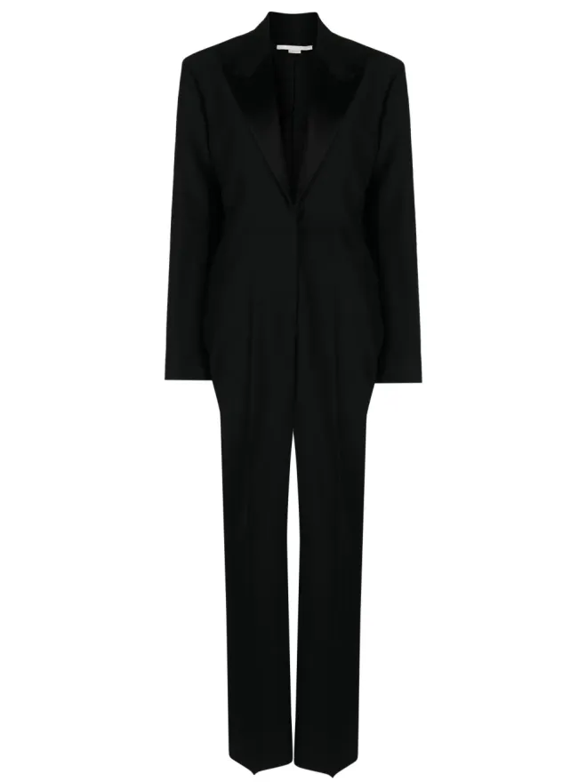 Stella McCartney Stella McCartney テーラード ウール ジャンプスーツ ブラックの商品画像