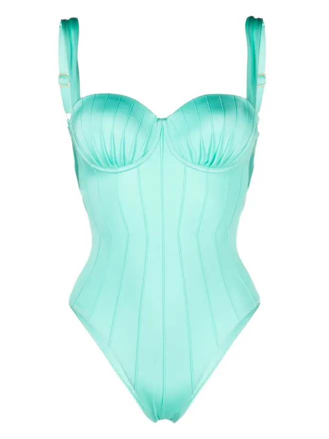 Noire Swimwear Noire Swimwear リブ編みバルコネット水着の商品画像