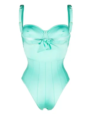 Noire Swimwear リブ編みバルコネット水着 - サムネイル2