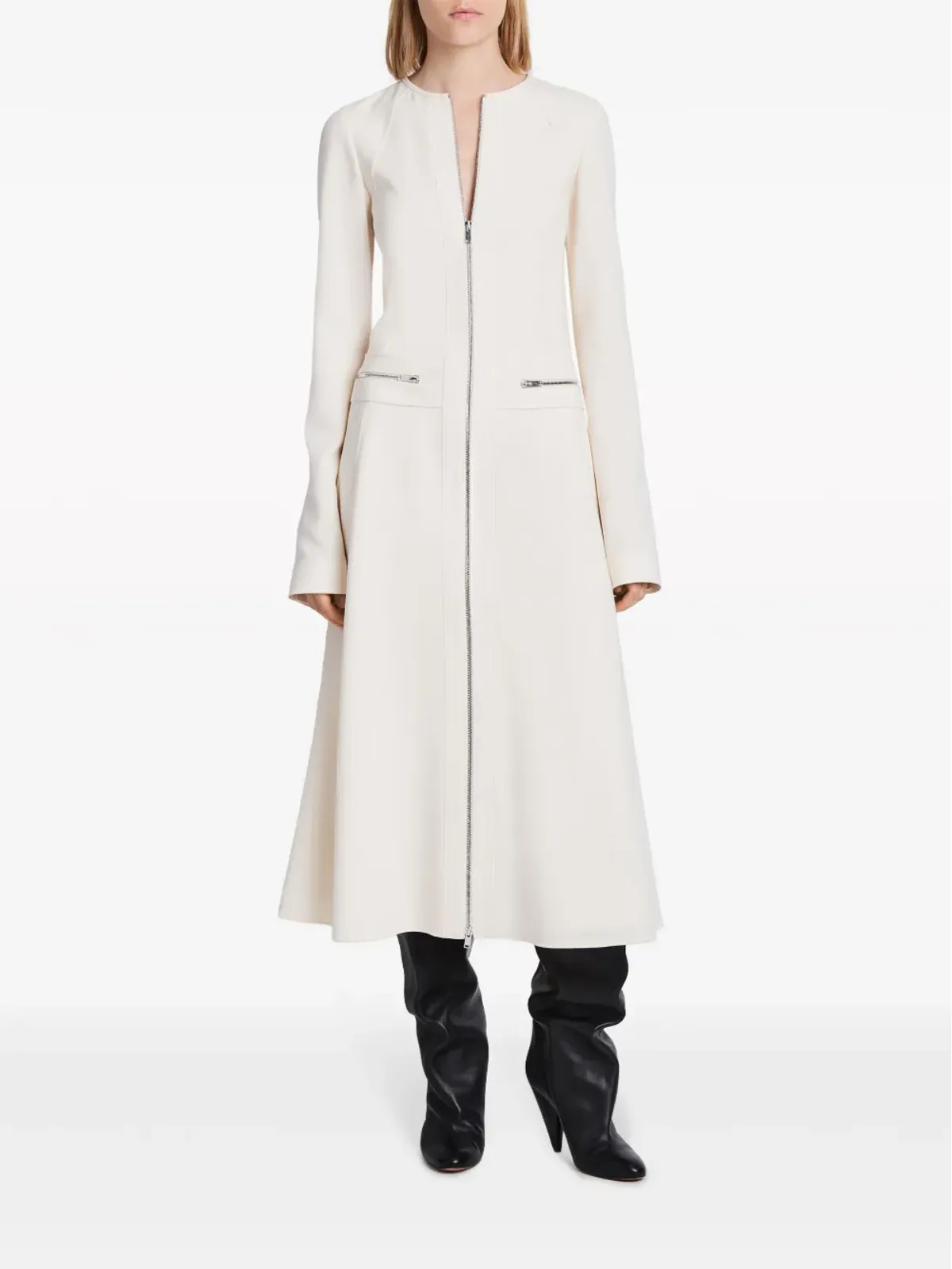 Proenza Schouler Joanne panelled crepe maxi dress - 画像2