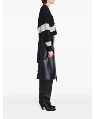 Proenza Schouler ソフィア ストライプ ウール混紡 カーディガン - ブラック - サムネイル3