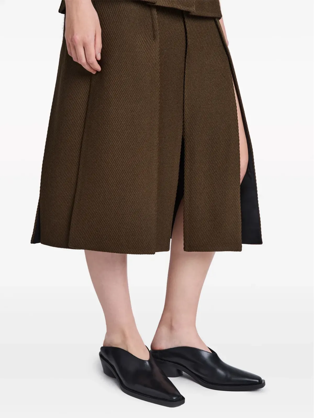 Proenza Schouler 高腰ツイルミディスカート - 画像5