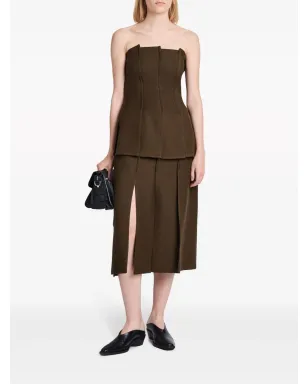 Proenza Schouler 高腰ツイルミディスカート - サムネイル2