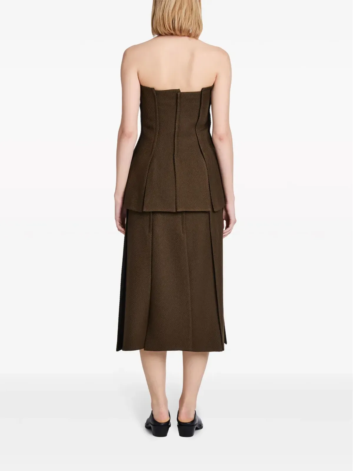 Proenza Schouler 高腰ツイルミディスカート - 画像4