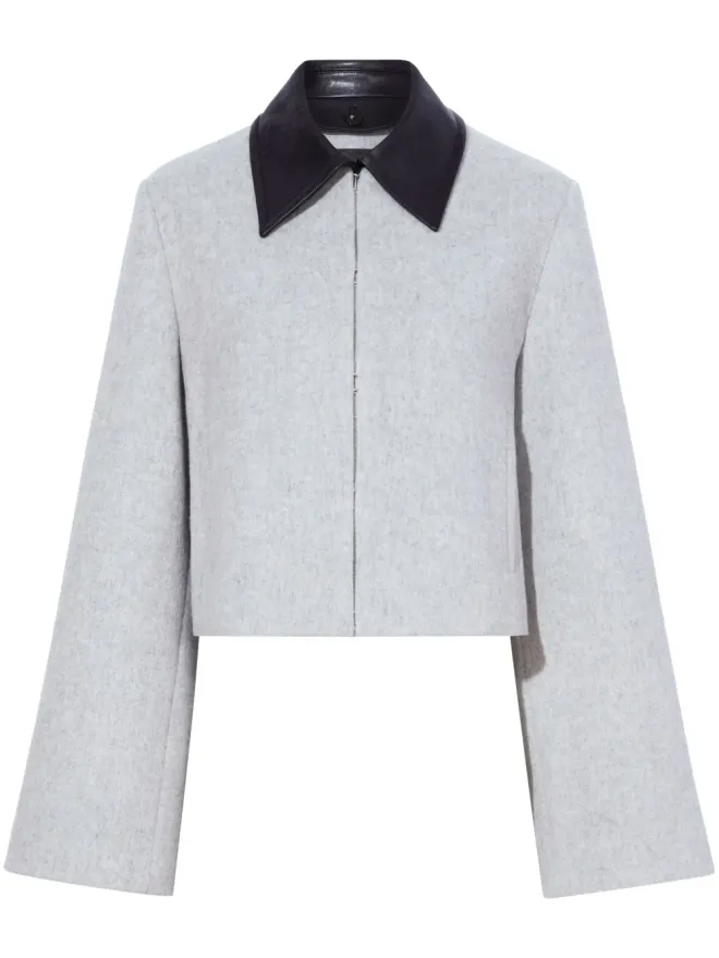Proenza Schouler Proenza Schouler ブリジット レザー襟付き クロップドジャケットの商品画像