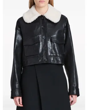 Proenza Schouler Judd シェアリングカラー レザー ジャケット - サムネイル5