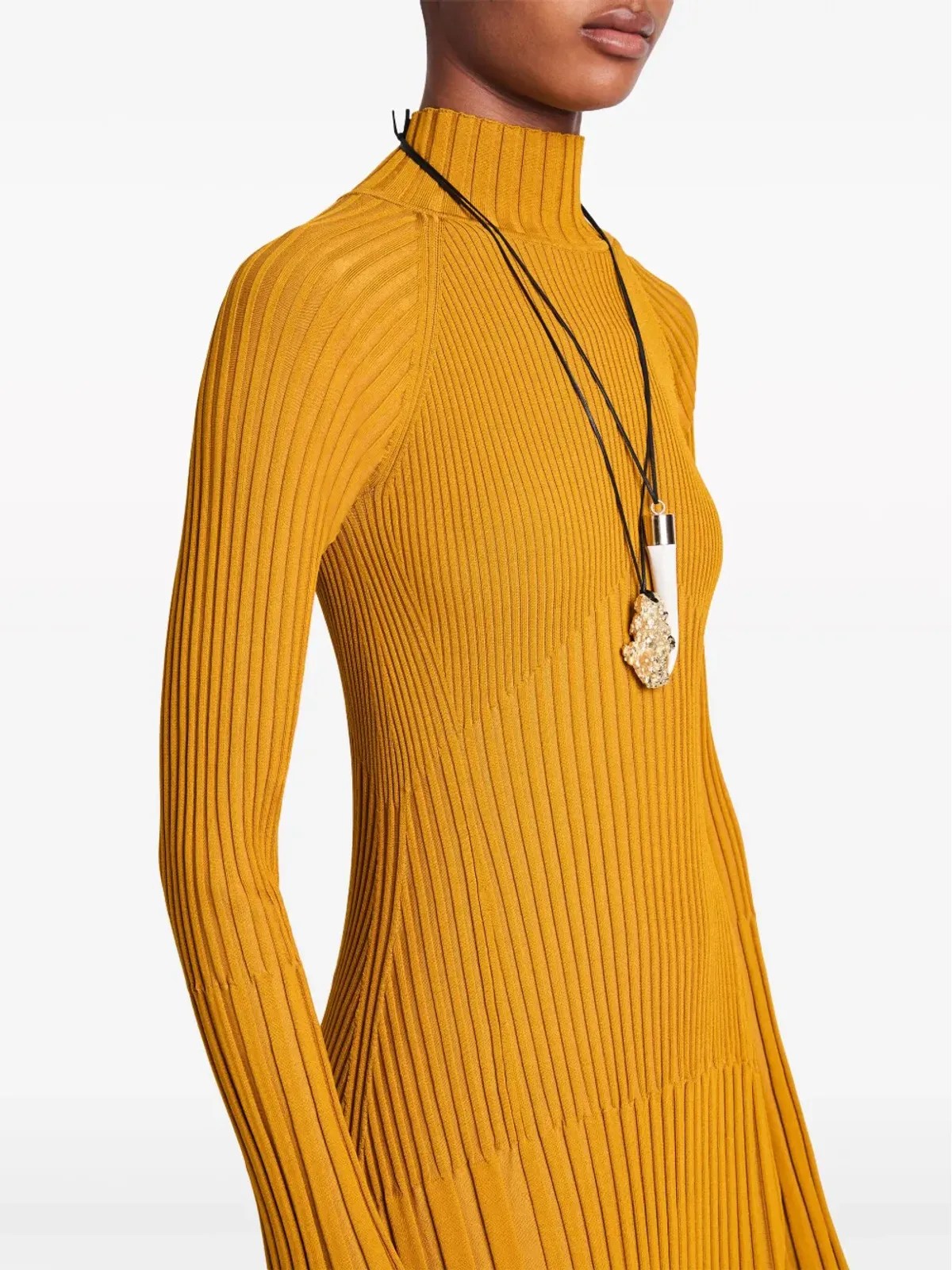 Proenza Schouler ロールネックリブミディドレス - 画像5