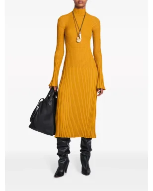 Proenza Schouler ロールネックリブミディドレス - サムネイル2