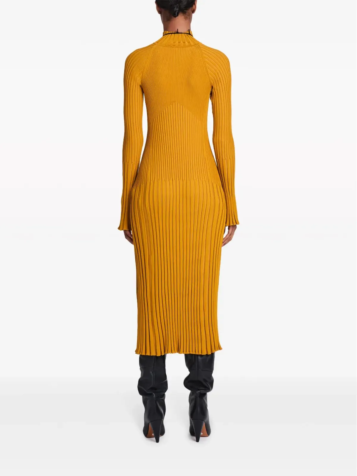 Proenza Schouler ロールネックリブミディドレス - 画像4