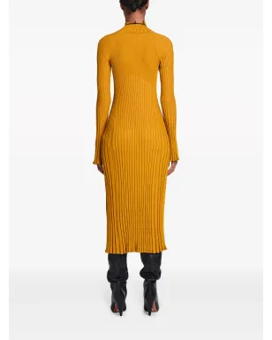 Proenza Schouler ロールネックリブミディドレス - サムネイル4