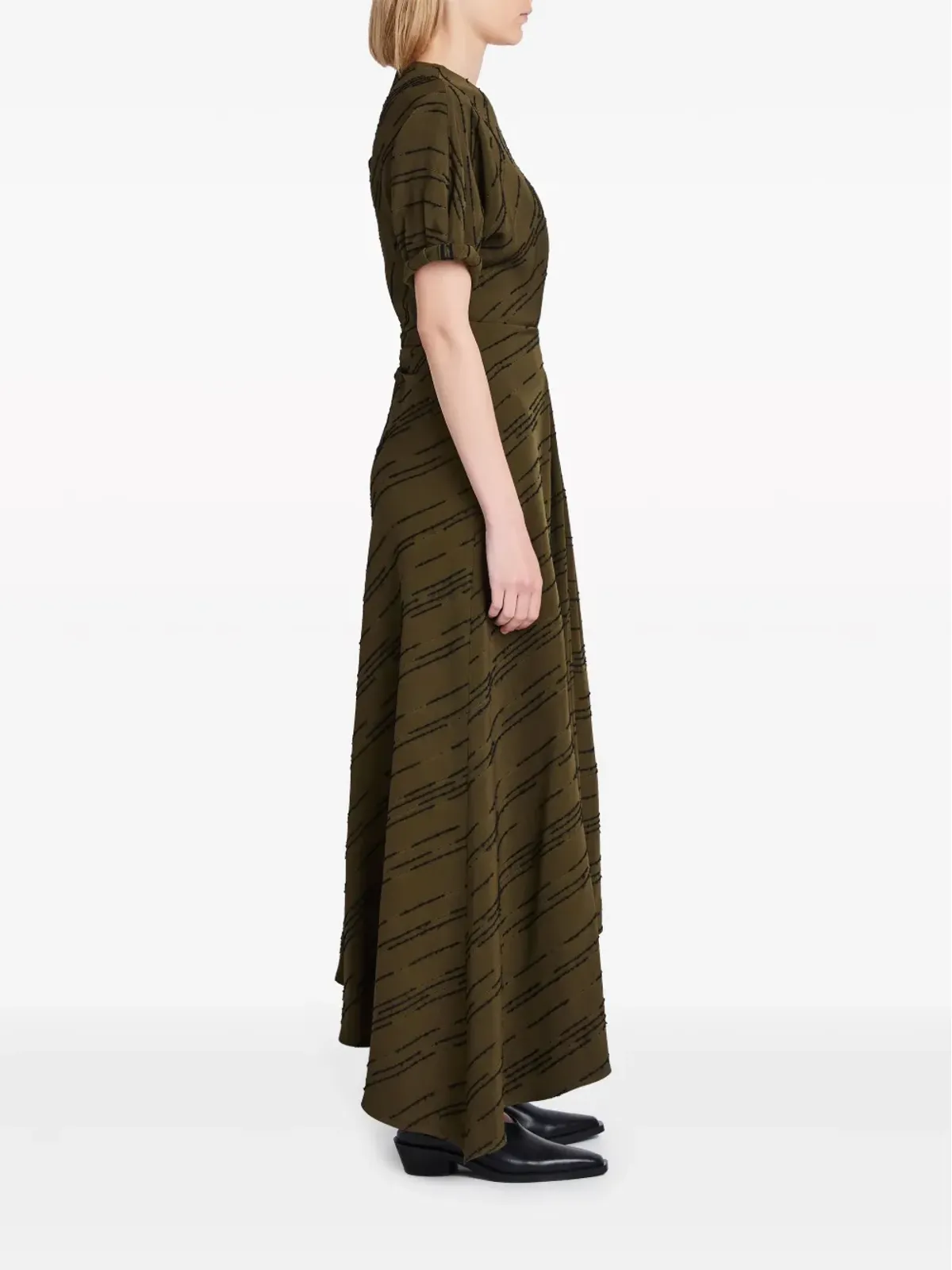 Proenza Schouler ヴィヴィエンヌ ストライプ アシンメトリードレス - 画像3