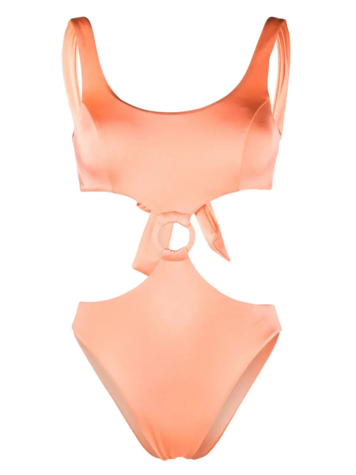 Noire Swimwear カットアウトディテールのワンピース水着 - オレンジ - 画像1