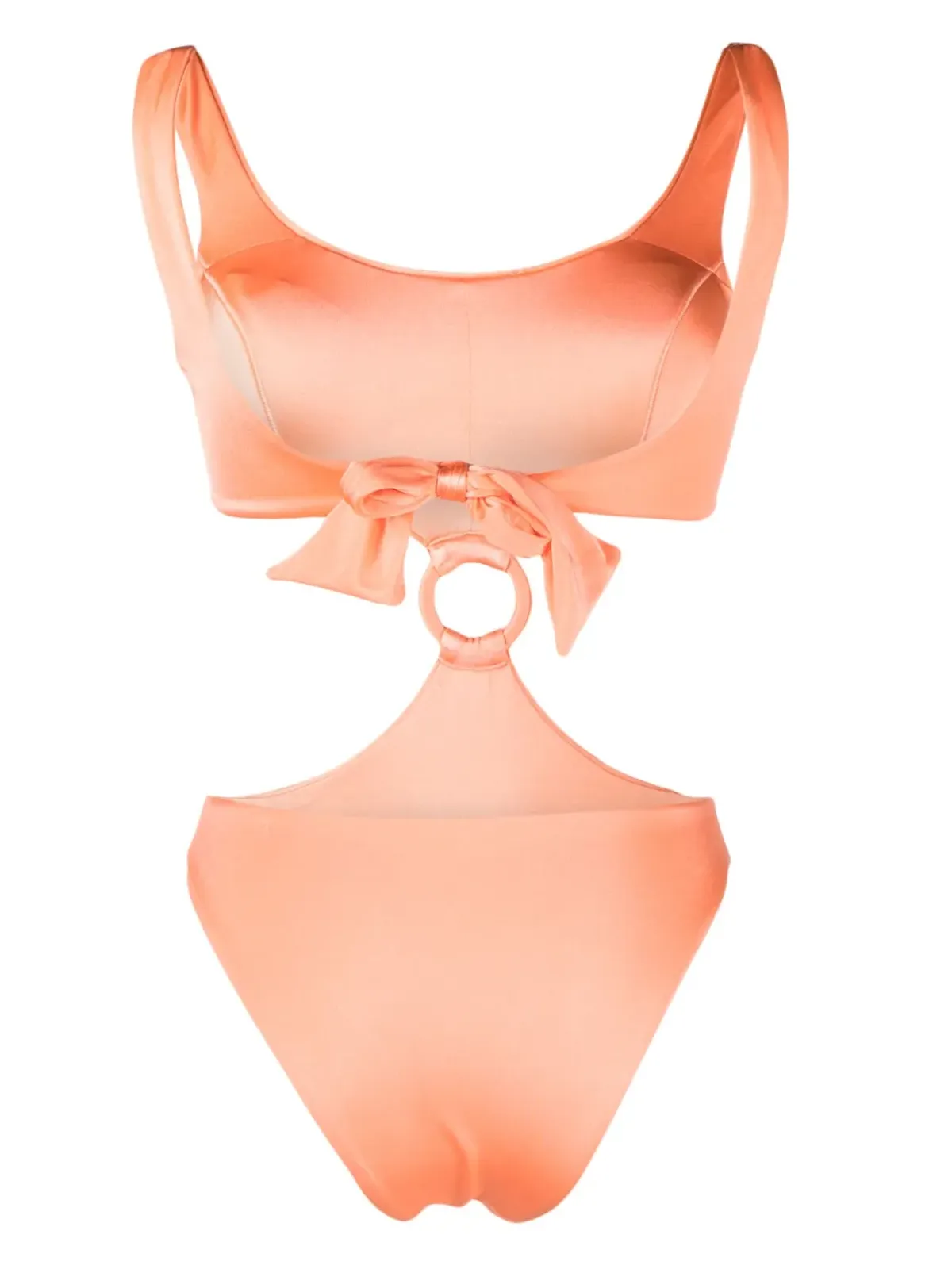 Noire Swimwear カットアウトディテールのワンピース水着 - オレンジ - 画像2