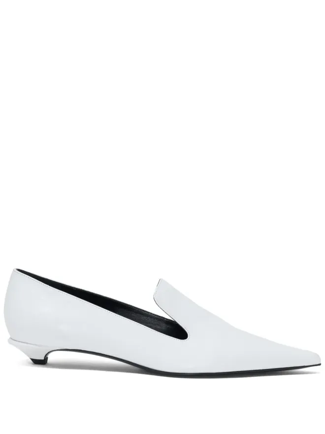Proenza Schouler Proenza Schouler パンプス（20mm ポイントトゥー／レザー、ホワイト）の商品画像