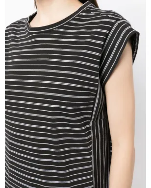 rag & bone ストライププリント オーガニックコットン ワンピース - Black - サムネイル5