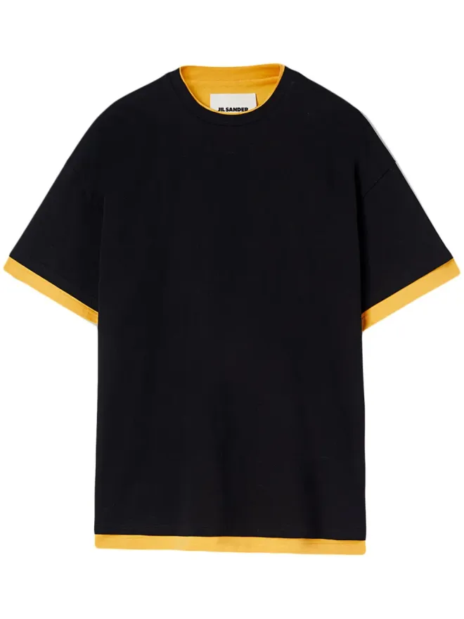 Jil Sander Jil Sander ロゴプリント ツートーン Tシャツの商品画像