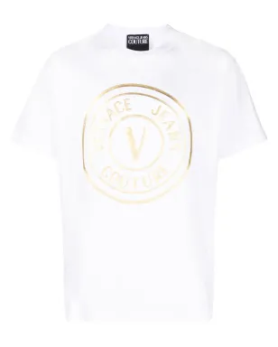 Versace Jeans Couture ロゴ箔プリント コットン Tシャツ - サムネイル1