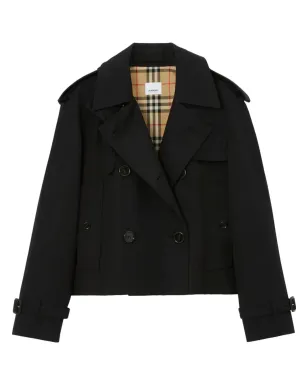 Burberry ダブルブレスト クロップド トレンチコート - サムネイル1