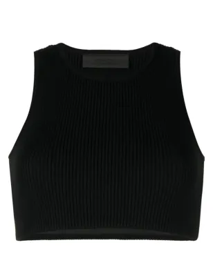 FEAR OF GOD ESSENTIALS ロゴパッチリブ編みクロップトップ - サムネイル1