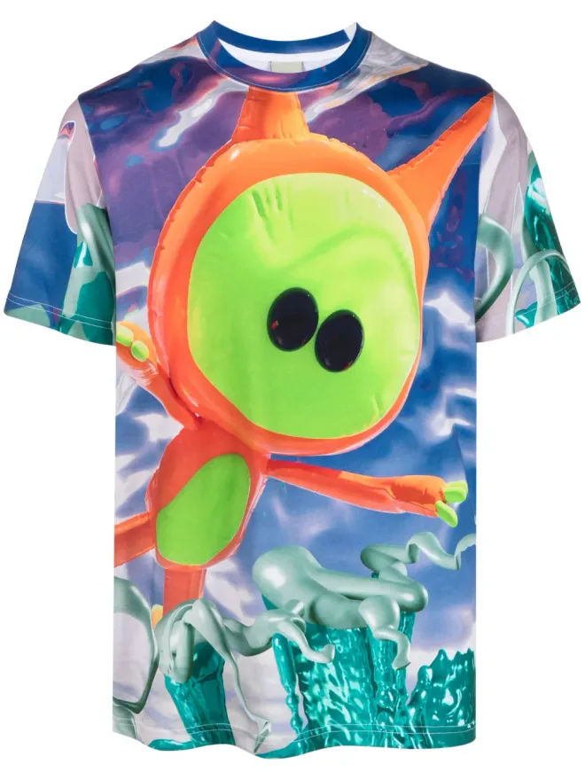 Perks and Mini Perks And Mini マルピプリント オーガニックコットン Tシャツの商品画像