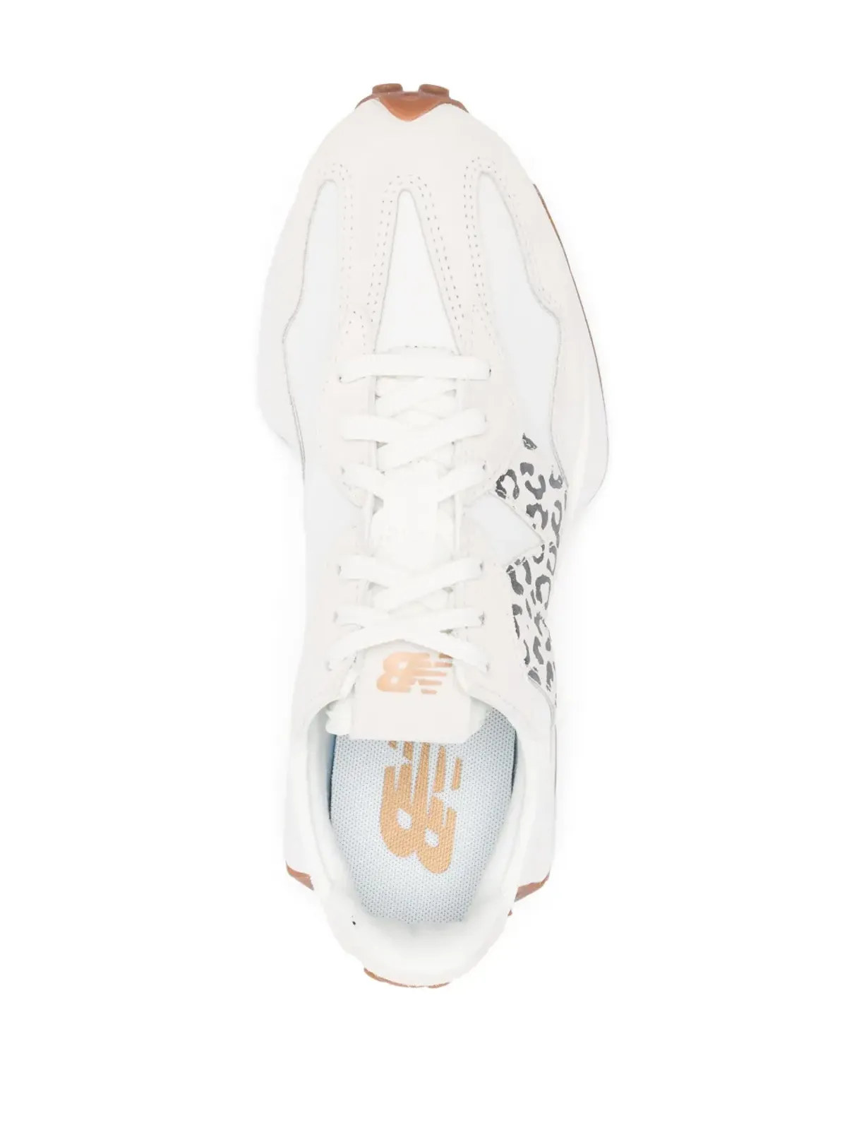 New Balance レオパードプリント レースアップスニーカー 327 - 画像4