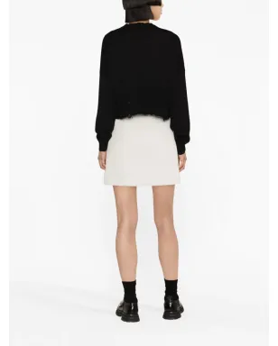 Marni ディストレストクロップドニット ブラック - サムネイル4