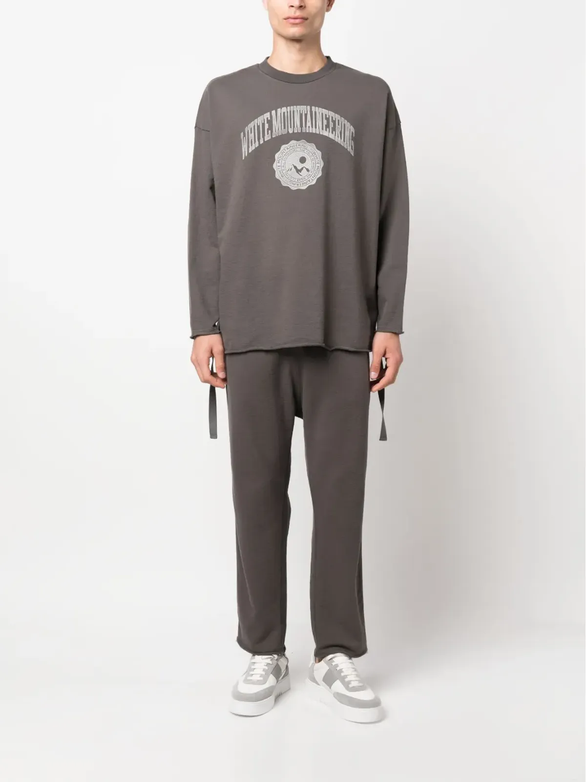 White Mountaineering ドローストリングコットントラックパンツ - 画像2