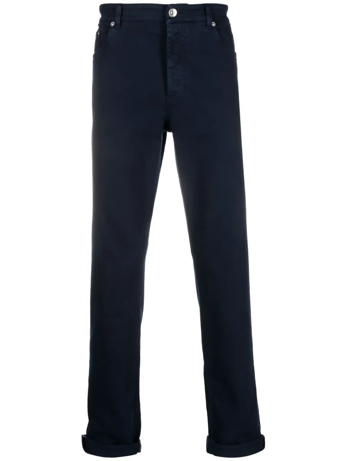 Brunello Cucinelli ミッドライズコットンストレートジーンズ - 画像1