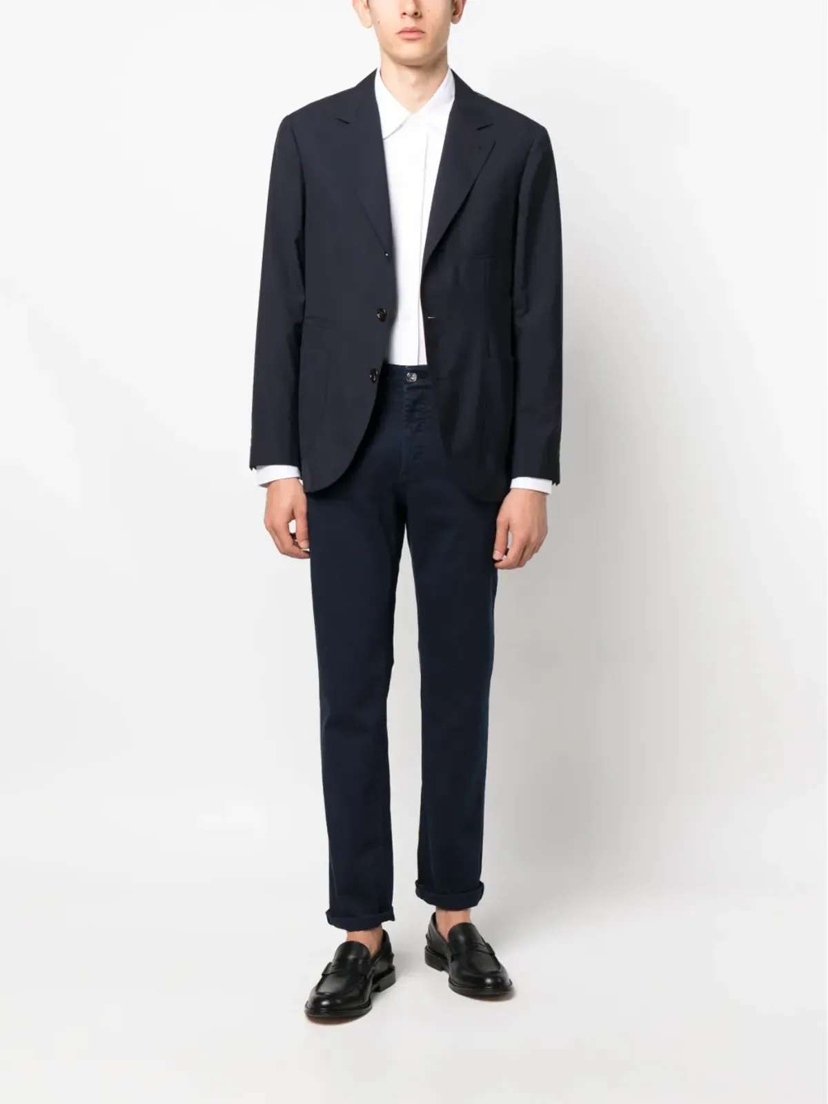 Brunello Cucinelli ミッドライズコットンストレートジーンズ - 画像2