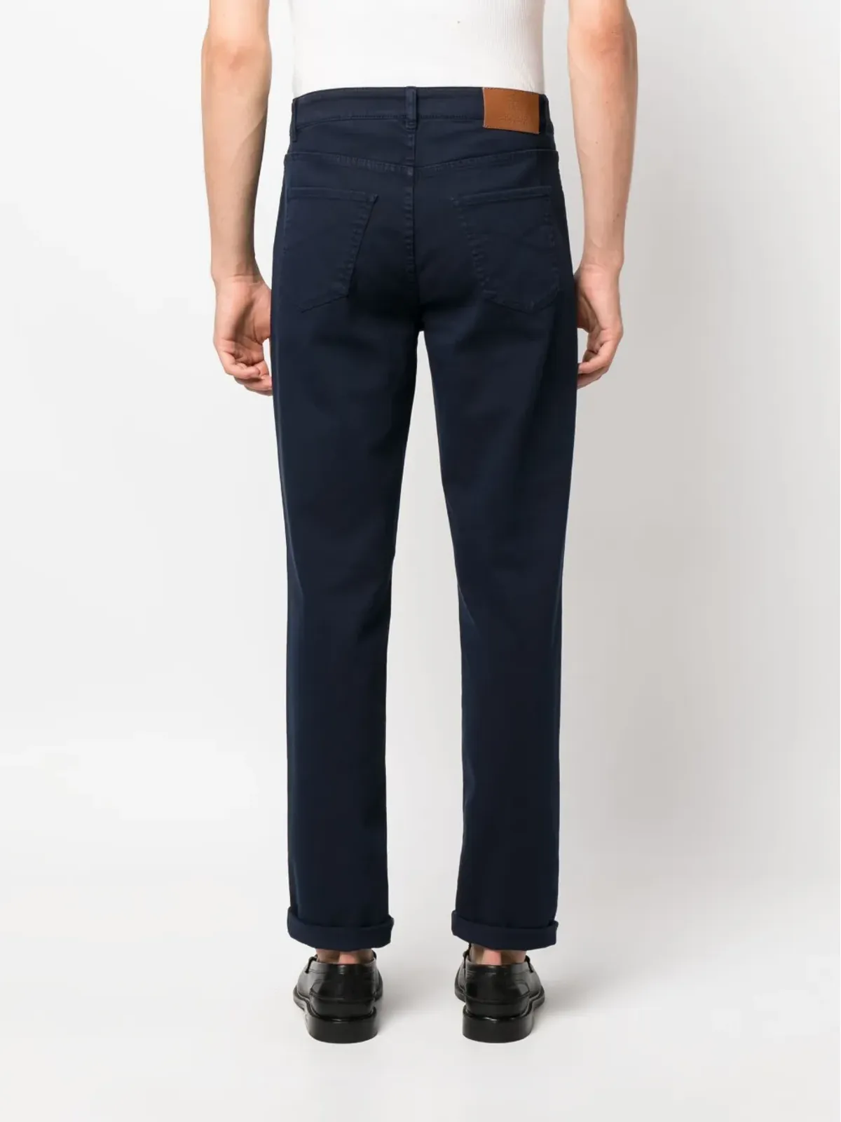 Brunello Cucinelli ミッドライズコットンストレートジーンズ - 画像4